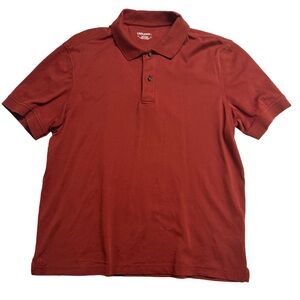 UNTUCKit Men’s Rust Red Polo Shirt Size Medium - 100% Cotton